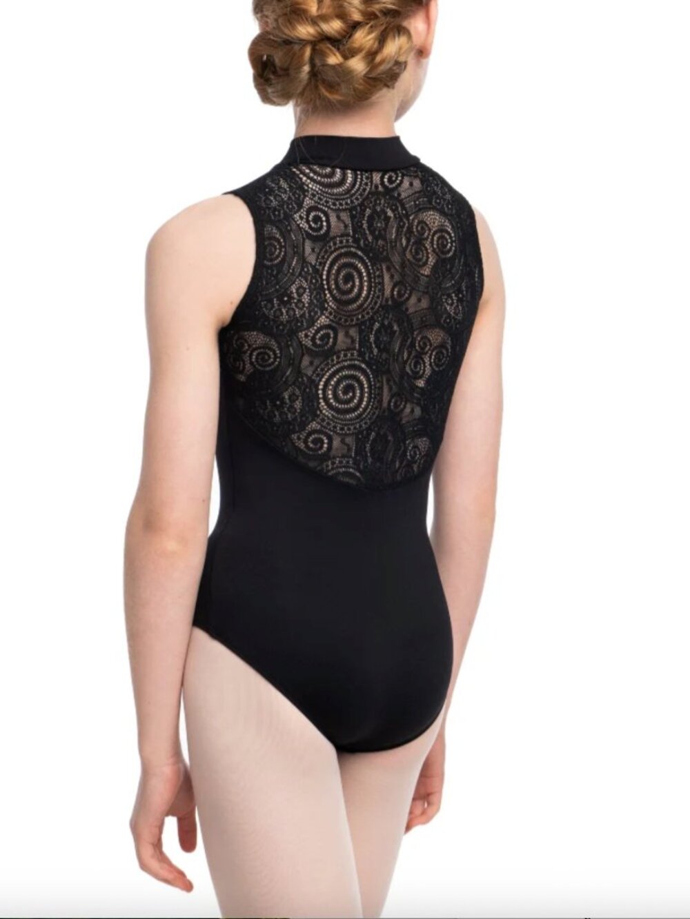 Ainsliewear Zip Front Lola Lace High Neck Leotard Adult XS